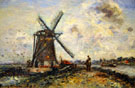 Zoutveau Polder near Delft at Corcoran - Johan Barthold Jongkind reproduction oil painting