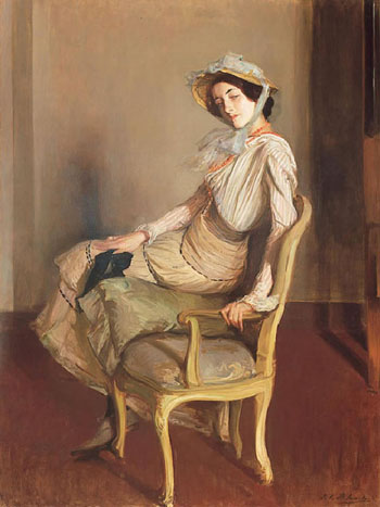 Portrait of Desiree Manfred the Summer Girl - Jacques Emile Blanche reproduction oil painting