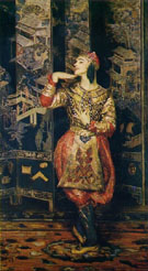 Vaslac Nijinsky in Danse Siamoise 1910 - Jacques Emile Blanche reproduction oil painting