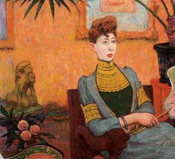 Portrait de Madame Champsaur 1890 - Emile Schuffenecker reproduction oil painting