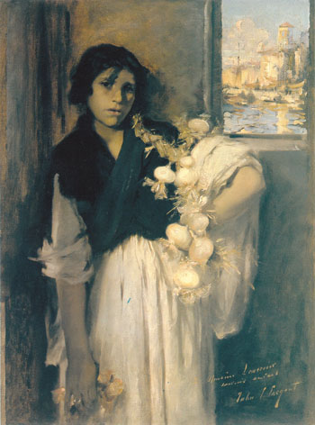 Venetian Onion Seller 1882 - John Singer Sargent reproduction oil painting