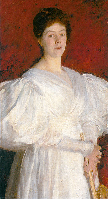 Mrs Fraderick Barnard 1885 - John Singer Sargent reproduction oil painting