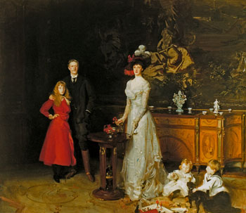 Sir George Sitwell Lady Lda Sitwell and Family 1900 - John Singer Sargent reproduction oil painting