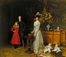 Sir George Sitwell Lady Lda Sitwell and Family 1900 - John Singer Sargent reproduction oil painting