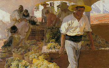 Transporting The Grape Harvest Javea 1900 - Joaquin Sorolla reproduction oil painting