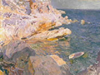 Rocks at Javea 1905 - Joaquin Sorolla reproduction oil painting