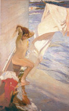 Before Bathing 1909 - Joaquin Sorolla reproduction oil painting