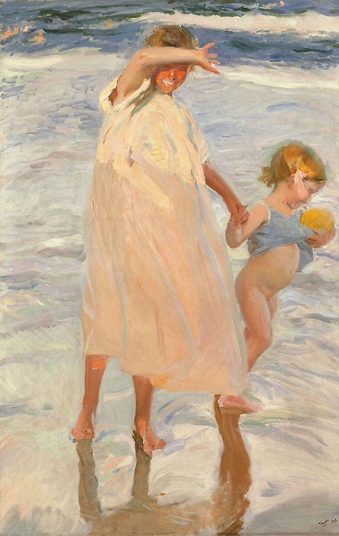 The Two Sisters 1909 - Joaquin Sorolla reproduction oil painting
