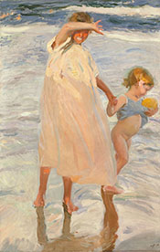 The Two Sisters 1909 - Joaquin Sorolla reproduction oil painting