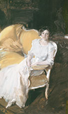 Clotilde Seated on the Sofa 1910 - Joaquin Sorolla