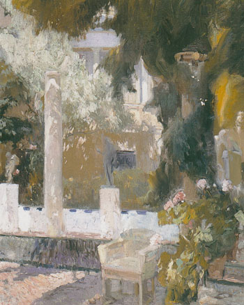 Garden of the Sorolla Residence 1920 - Joaquin Sorolla reproduction oil painting