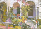 Garden of the Sorolla Residence c1920 - Joaquin Sorolla