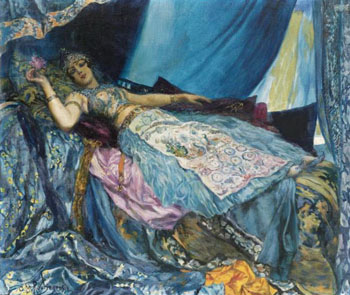 La Princesse Bleue - Georges Antoine Rochegrosse reproduction oil painting
