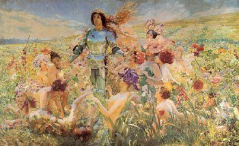 The Knight of The Flowers 1894 - Georges Antoine Rochegrosse reproduction oil painting
