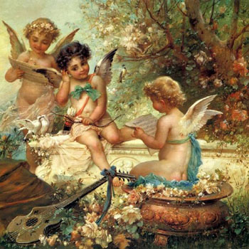 Angels - Hans Zatzka reproduction oil painting