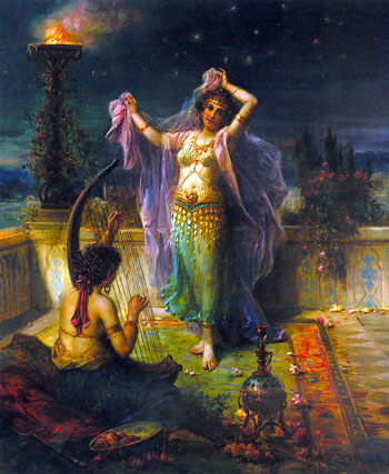 Arabian Nights - Hans Zatzka reproduction oil painting
