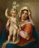 Madonna with Child - Hans Zatzka reproduction oil painting