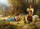 Obedience - Hans Zatzka reproduction oil painting