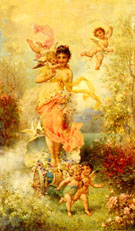 The Goddess of Spring - Hans Zatzka