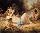 Venus and Her Attendants - Hans Zatzka reproduction oil painting