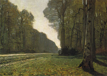 The Road from Chailly 1865 - Claude Monet reproduction oil painting