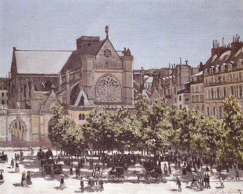 Church of Saint Germain I Auxerrois 1867 - Claude Monet reproduction oil painting