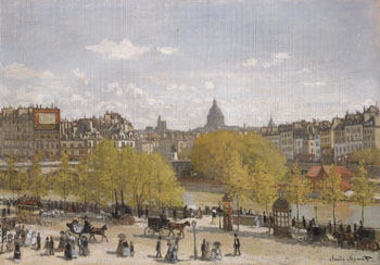 Quai du Louvre 1866 - Claude Monet reproduction oil painting