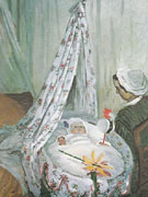 The Cradle Camille with the Artists Son Jean 1867 - Claude Monet reproduction oil painting