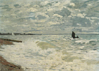 The Sea at Le Havre 1868 - Claude Monet reproduction oil painting