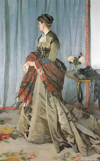 Portrait of Mme Gaudibert 1868 - Claude Monet reproduction oil painting