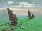 Fishing Boats at Sea 1868 - Claude Monet reproduction oil painting