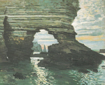 Cliffs at Etretat 1868 - Claude Monet reproduction oil painting