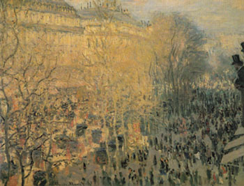 Boulevaed des Capucines Paris February 1873 - Claude Monet reproduction oil painting