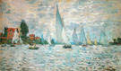 The Barks Regatta at Argenteuil 1874 - Claude Monet reproduction oil painting