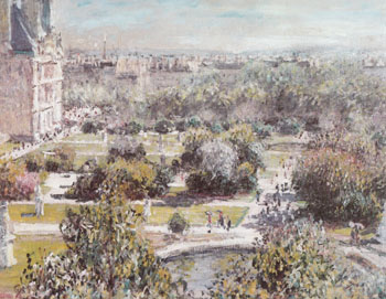 The Tuileries 1876 - Claude Monet reproduction oil painting