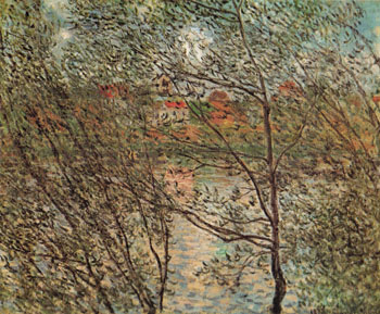 The Banks of the Seine 1878 - Claude Monet reproduction oil painting