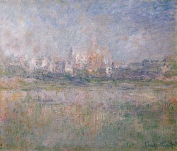 Vetheuil in the Fog 1879 - Claude Monet reproduction oil painting