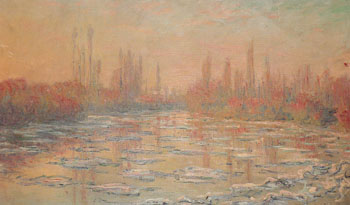 Ice Thawing on the Seine 1880 - Claude Monet reproduction oil painting