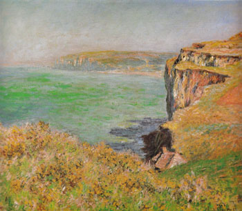 Cliff at Varengeville 1882 - Claude Monet reproduction oil painting