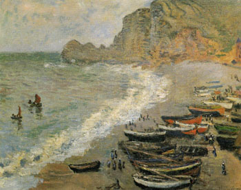 Etretat 1883 - Claude Monet reproduction oil painting