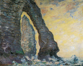 Cliffs at Etretat 1886 - Claude Monet reproduction oil painting