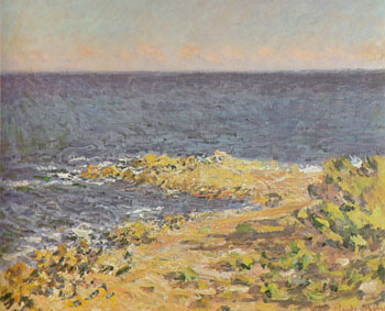 The Sea Near Antibes 1888 - Claude Monet reproduction oil painting