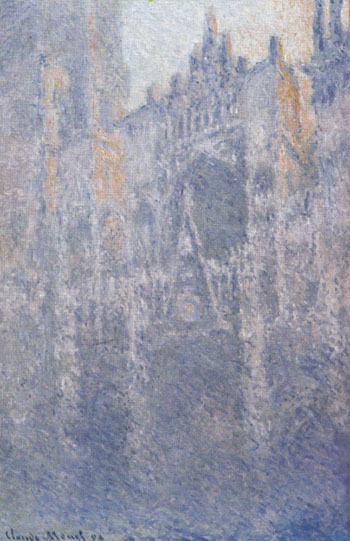 Rouen Cathedral Facade Morning Effect 1892 - Claude Monet reproduction oil painting