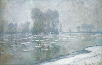 Ice Floes Morning Haze 1893 - Claude Monet reproduction oil painting