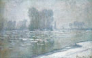 Ice Floes Morning Haze 1893 - Claude Monet reproduction oil painting