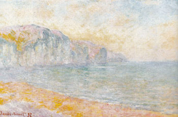 Cliffs at Pourville Morning 1896 A - Claude Monet reproduction oil painting