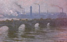 Waterloo Bridge Cloudy Day 1899 - Claude Monet