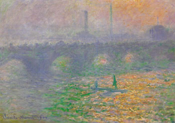 Waterloo Bridge London Winter 1899 - Claude Monet reproduction oil painting