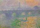 Waterloo Bridge London Winter 1899 - Claude Monet reproduction oil painting