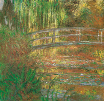 The Water Lily Pond Japanese Bridge 1900 - Claude Monet reproduction oil painting